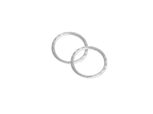 SLEEPER FACET SMALL 12mm STG. SILVER