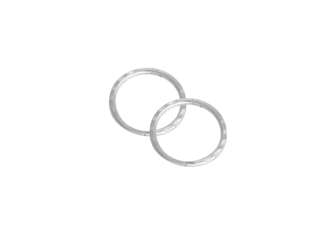 SLEEPER FACET SMALL 12mm STG. SILVER
