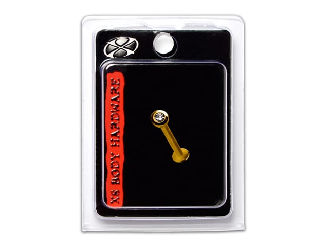 X8 GP 16G LABRET 8MM I/T CRYSTAL