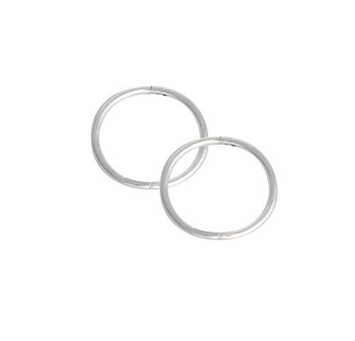 SLEEPER PLAIN MEDIUM 14mm STG. SILVER