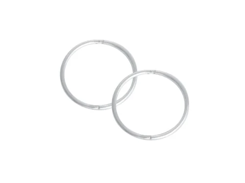 SLEEPER PLAIN X-LGE 18mm STG. SILVER