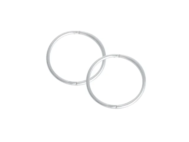 SLEEPER PLAIN X-LGE 18mm STG. SILVER