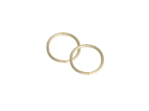 SLEEPER PLAIN SMALL 12mm 22ct GOLD PL