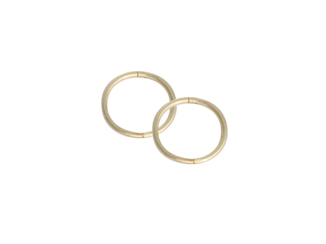 SLEEPER PLAIN SMALL 12mm 22ct GOLD PL