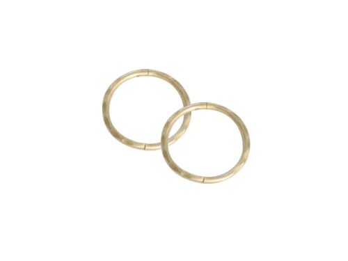 SLEEPER FACET MEDIUM 14mm 22ct GOLD PL