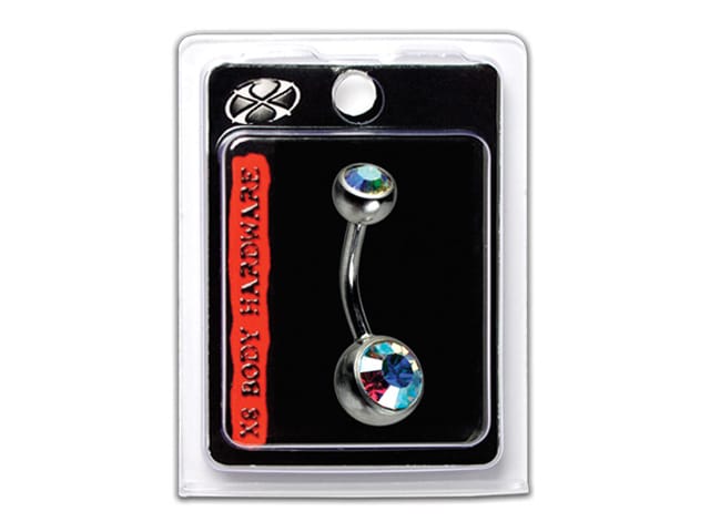 X8 S/S JEWELL BANANA CRYSTAL AB