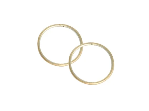 SLEEPER PLAIN X-LARGE 18mm 22ct GOLD PL