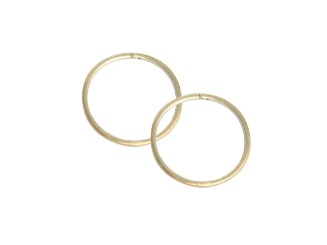 SLEEPER PLAIN X-LARGE 18mm 22ct GOLD PL