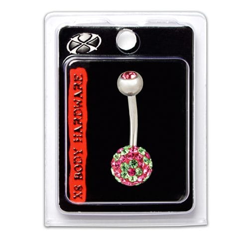 X8 MULTI FLOWER NAVEL 316L 14G 10MM