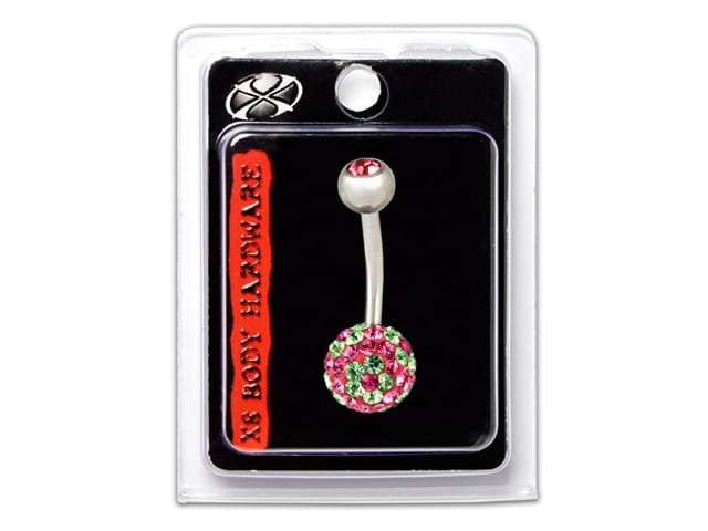 X8 MULTI FLOWER NAVEL 316L 14G 10MM