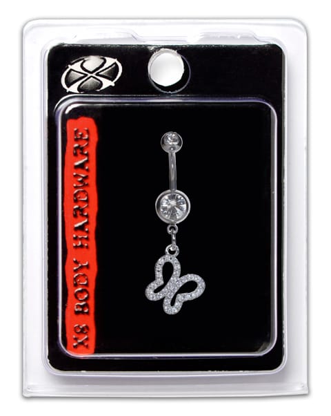 X8 NAVEL BUTTERFLY DROP CYRSTAL