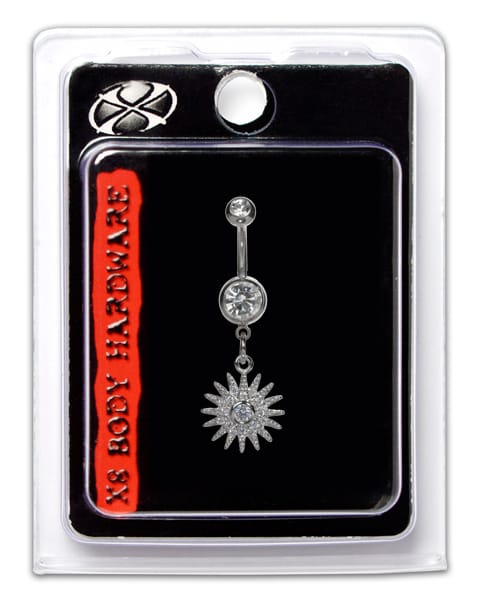 X8 NAVEL SS STARSHINE DROP CRYSTAL