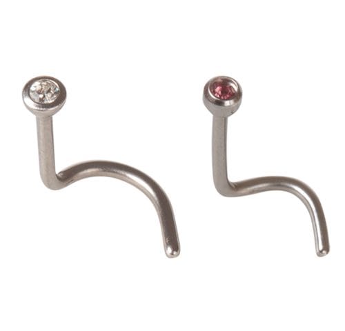 STUDEX S/S/S NOSE STUD CRYSTAL/LT PINK