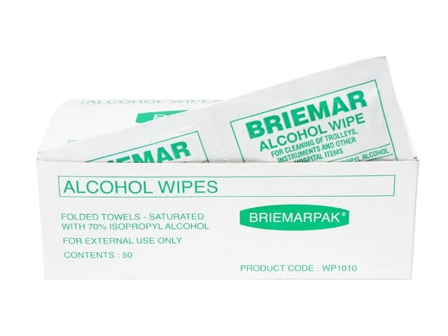 ALCOHOL WIPES - GREEN (50)