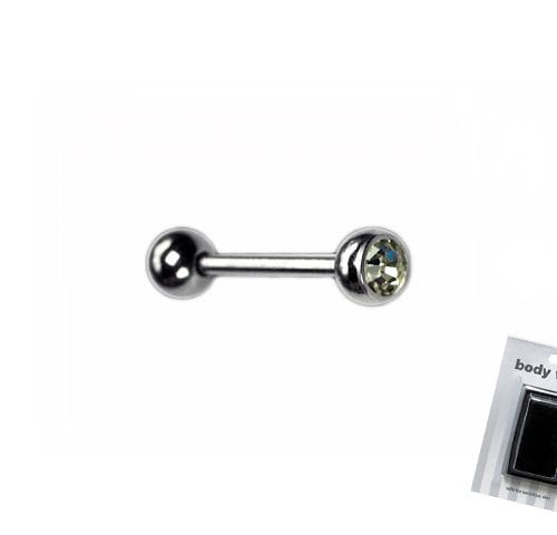 BODY WORKS 16mm CRYSTAL BARBELL 14G S/S/S