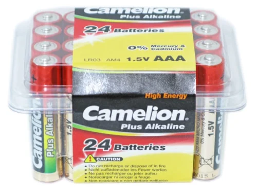 CAMELION ALKALINE AAA 24PK