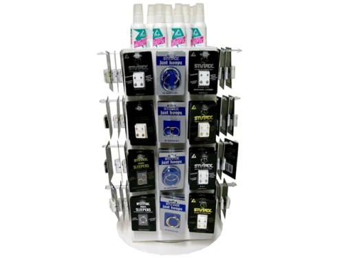 48 PRONG ACRYLIC ROTATING COUNTER STAND  (CONTACT US FOR STAND OPTIONS)