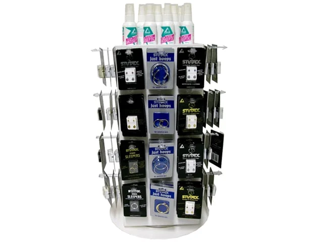48 PRONG ACRYLIC ROTATING COUNTER STAND  (CONTACT US FOR STAND OPTIONS)