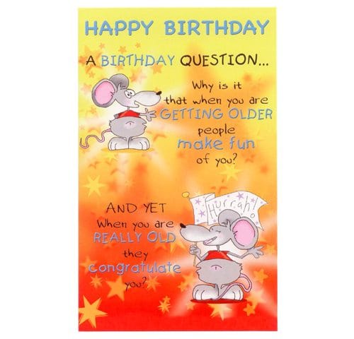 CARDS HUMOROUS BIRTHDAY (PK 12)