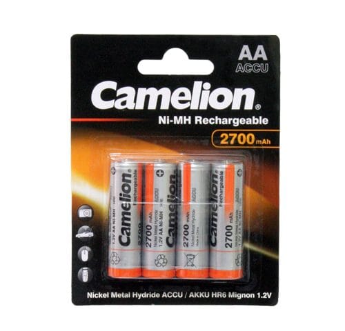 CAMELION RECHARGEABLE AA 2700 4PK