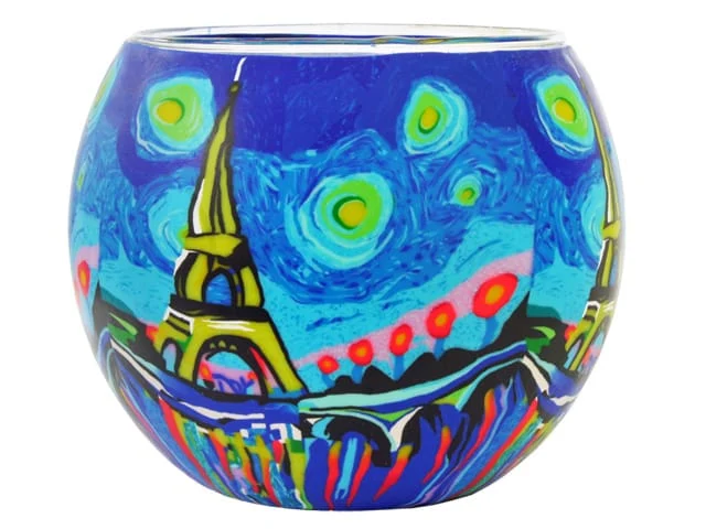 GLASS CANDLE HOLDER PARIS