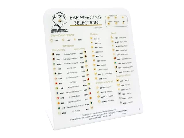 EAR PIERCING SELECTION DISPLAY