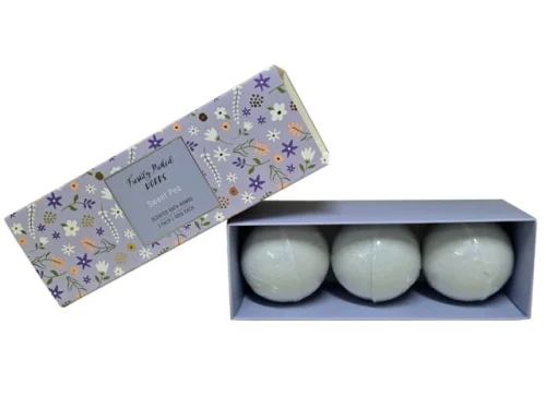 BATH BOMB SET - SWEET PEA