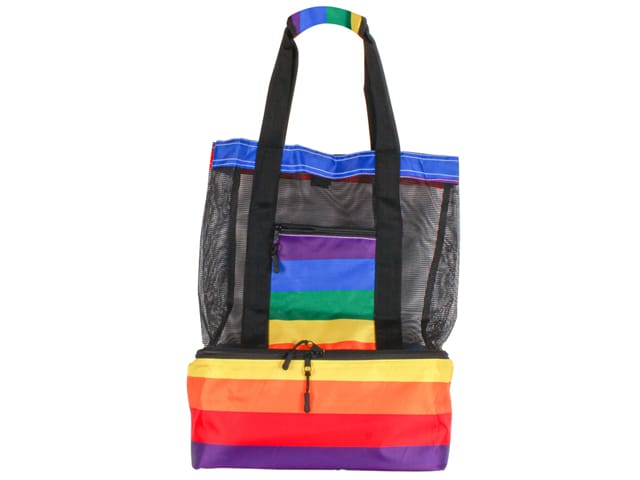 BEACH BAG AND COOLER RAINBOW