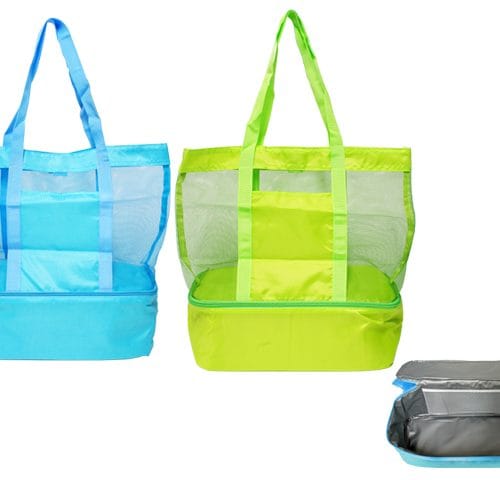 BEACH BAG AND COOLER NEON