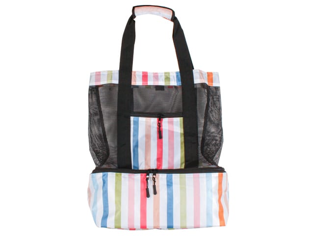 BEACH BAG AND COOLER PASTEL