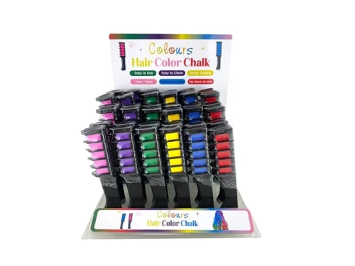 BRUSH HAIR CHALK DISPLAY (36 PACK)