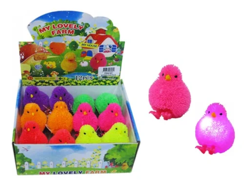 CHICKEN FLUFFY SQUISHY FLASHING    (BOX 12)