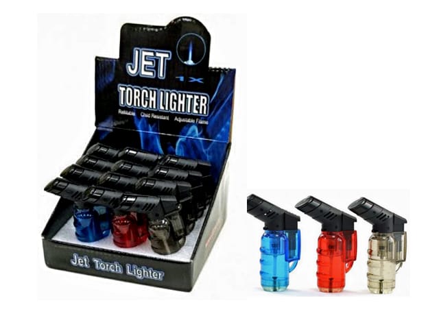 ELECTRONIC REFILL JET LIGHTER (BOX 12)