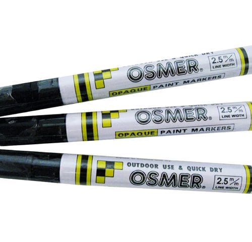 MARKERS PAINT OPAQUE BLACK 2.5mm LINE (BOX 12)