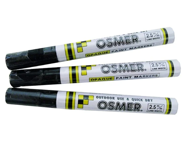 MARKERS PAINT OPAQUE BLACK 2.5mm LINE   (BOX 12)