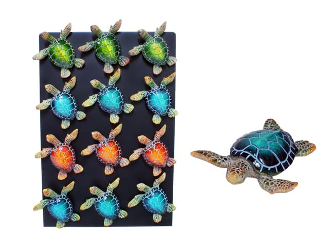 MAGNET TURTLE MARBLE   (PK 12)