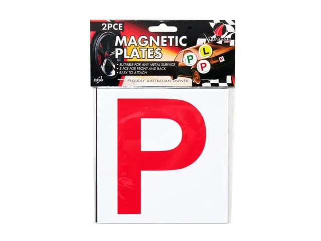 P-PLATE MAGNETIC RED