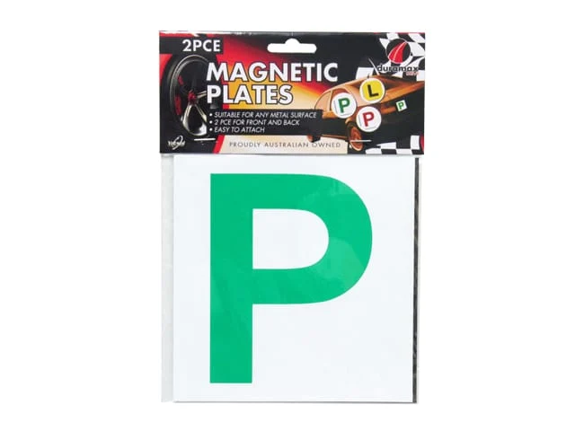 P-PLATE MAGNETIC GREEN