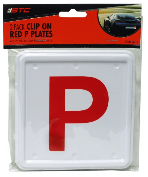P PLATE CLIP ON QLD