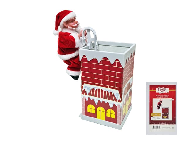 SANTA MUSICAL CHIMNEY CLIMBING