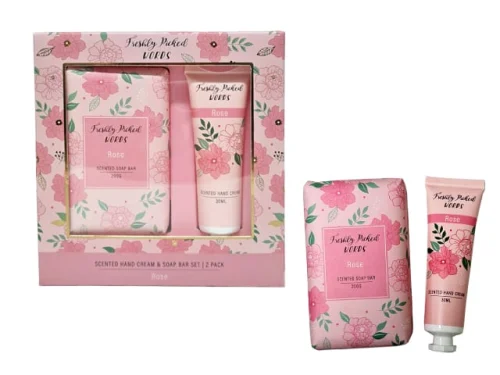 SOAP AND HANDCREAM GIFT PACK - ROSE