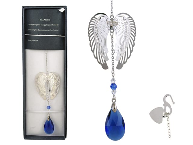 SUNCATCHER ANGEL WINGS BLUE