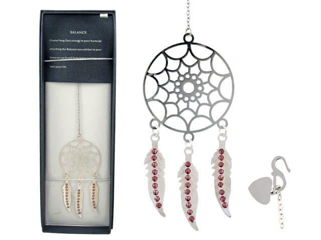 SUNCATCHER FEATHER PINK