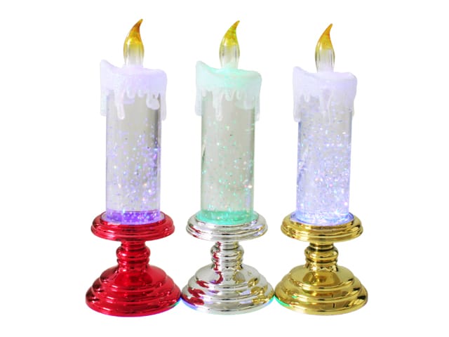 XMAS SWIRL WATER CANDLE