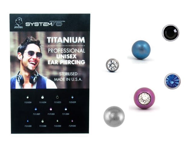 SYSTEM 75 TITANIUM EAR PIERCING STARTER KIT