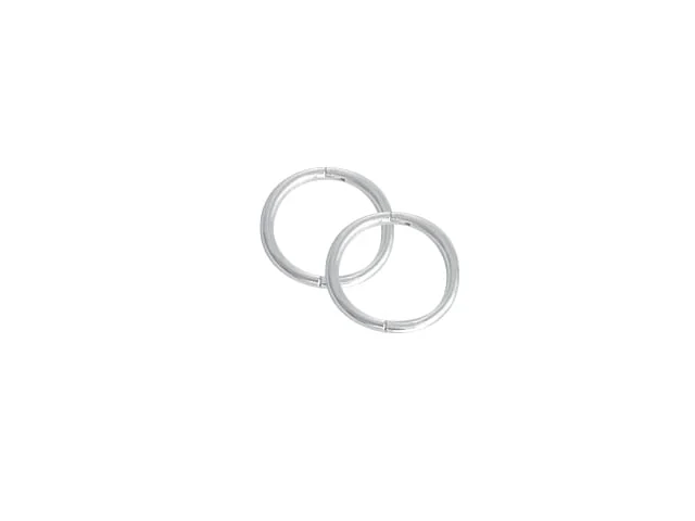 SLEEPER PLAIN MINI 8mm STG. SILVER