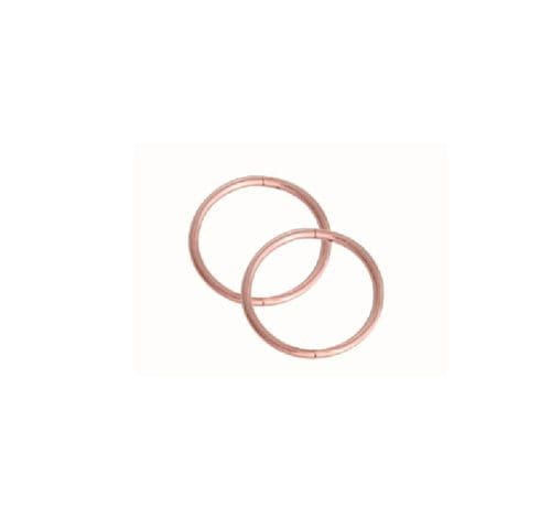 SLEEPER PLAIN MINI 8mm ROSE GOLD