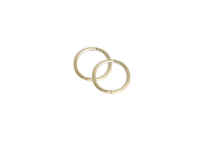 SLEEPER PLAIN MINI 8mm 22ct GOLD PL