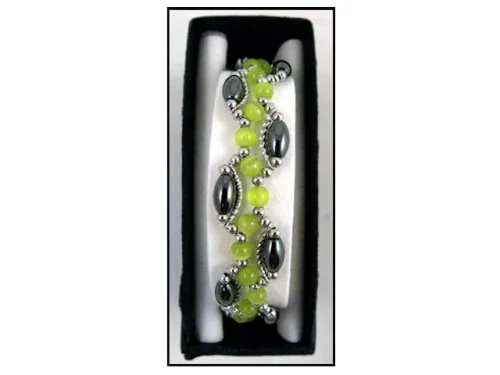 BRACELET TWIST HEMATITE W/CLASP