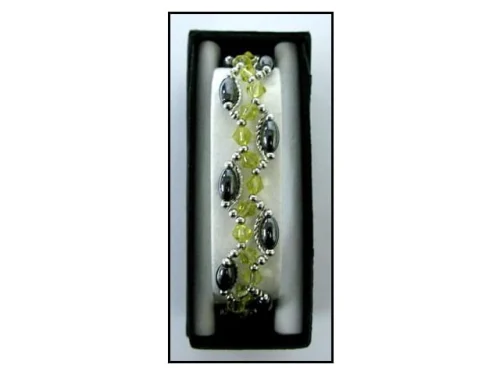 BRACELET TWIST HEMATITE W/CLASP